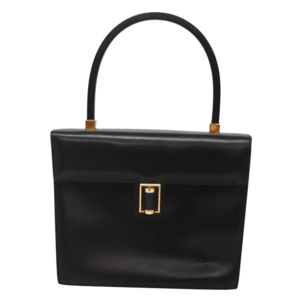 Gucci Vintage Leather Black Leather Handbag